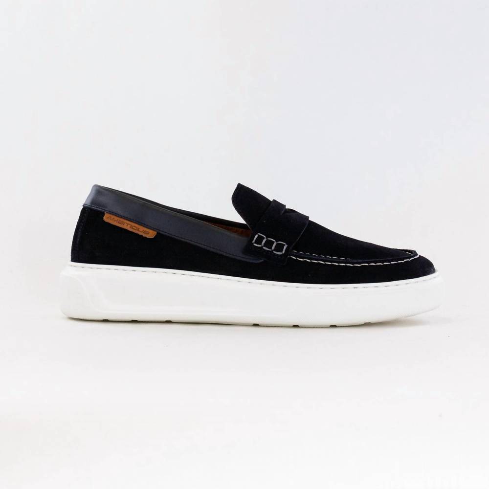 NEW AMBITIOUS men's kit loafer in navy suede